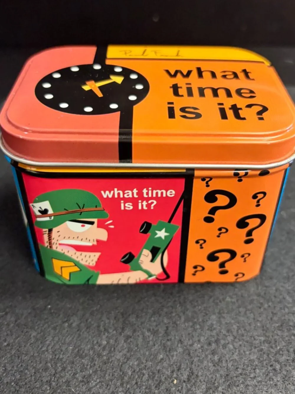 Vintage Paul Frank Frog & Fly Watch Leather Cuff Original Tin Box Y2K